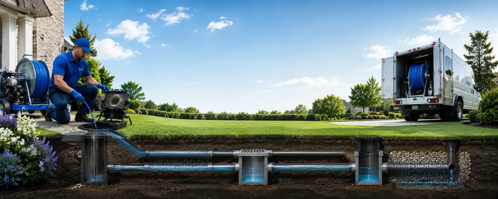 Outdoor drain cleaning information for Art, TX